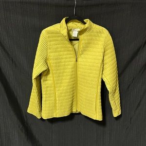 Tweeds brand / light green zip‎ up jacket / Size L / P-2